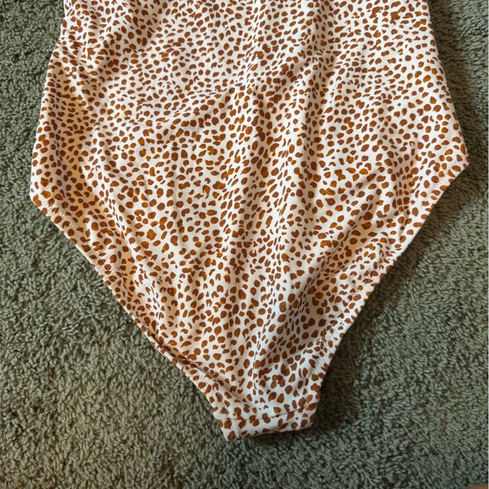 J. crew one shoulder leopard animal print swim suit ONE PIECE - Picture 7 of 9